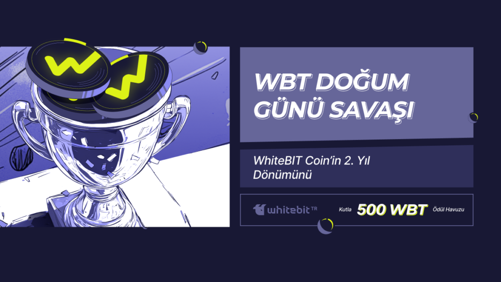 WhiteBIT Coin’in ikinci yıldönümünü kutlarken bize katılın ve WBT kazanma şansını kaçırmayın!